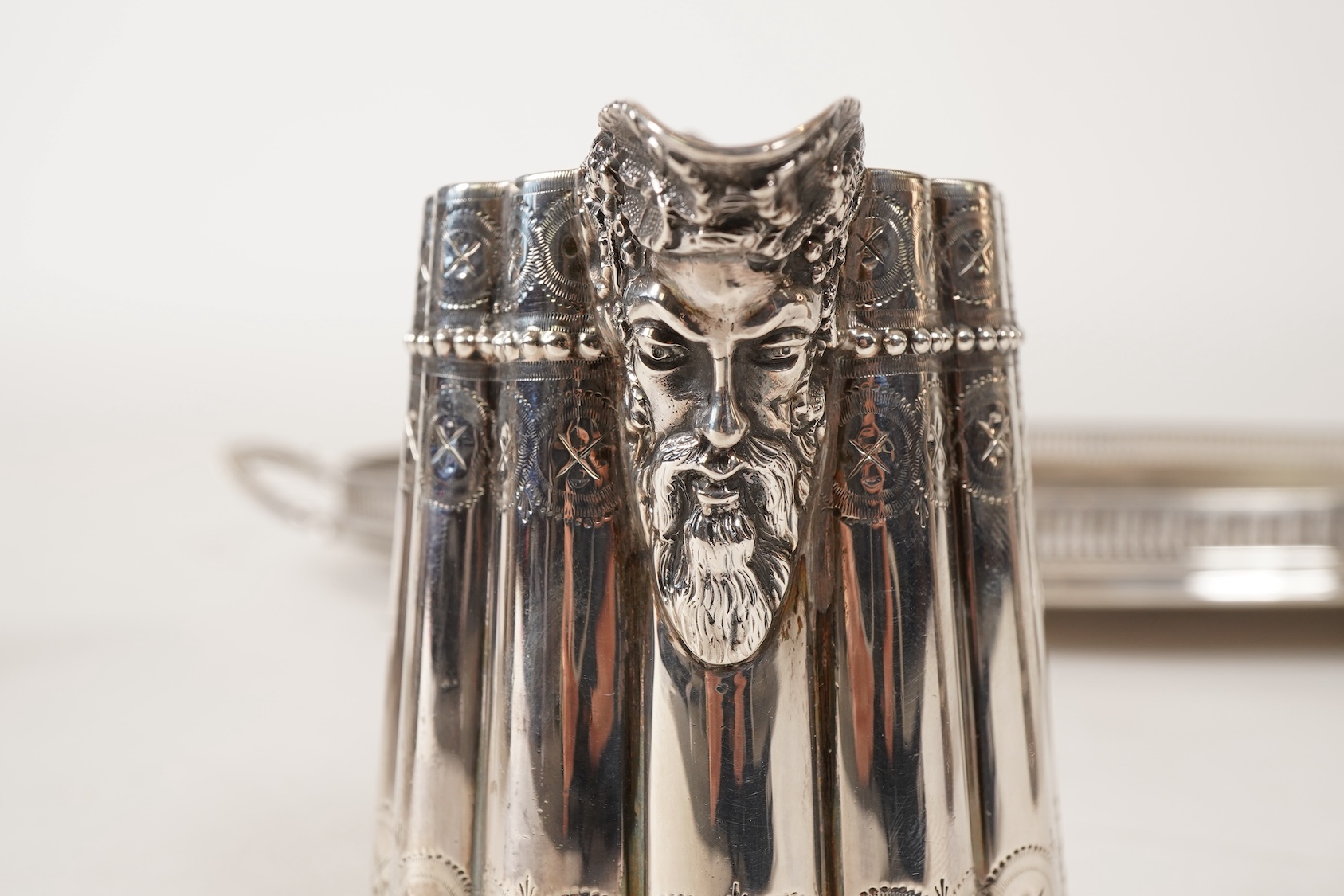 A late Victorian five piece silver tea and coffee service, all pieces with makers marks for John Edward Bingham and Walker & Hall